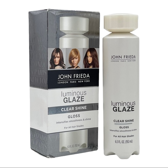 2 Pack John Frieda Luminous Glaze Clear Shine Gloss 6.5 oz Smooth Silky Finish - Picture 3 of 7